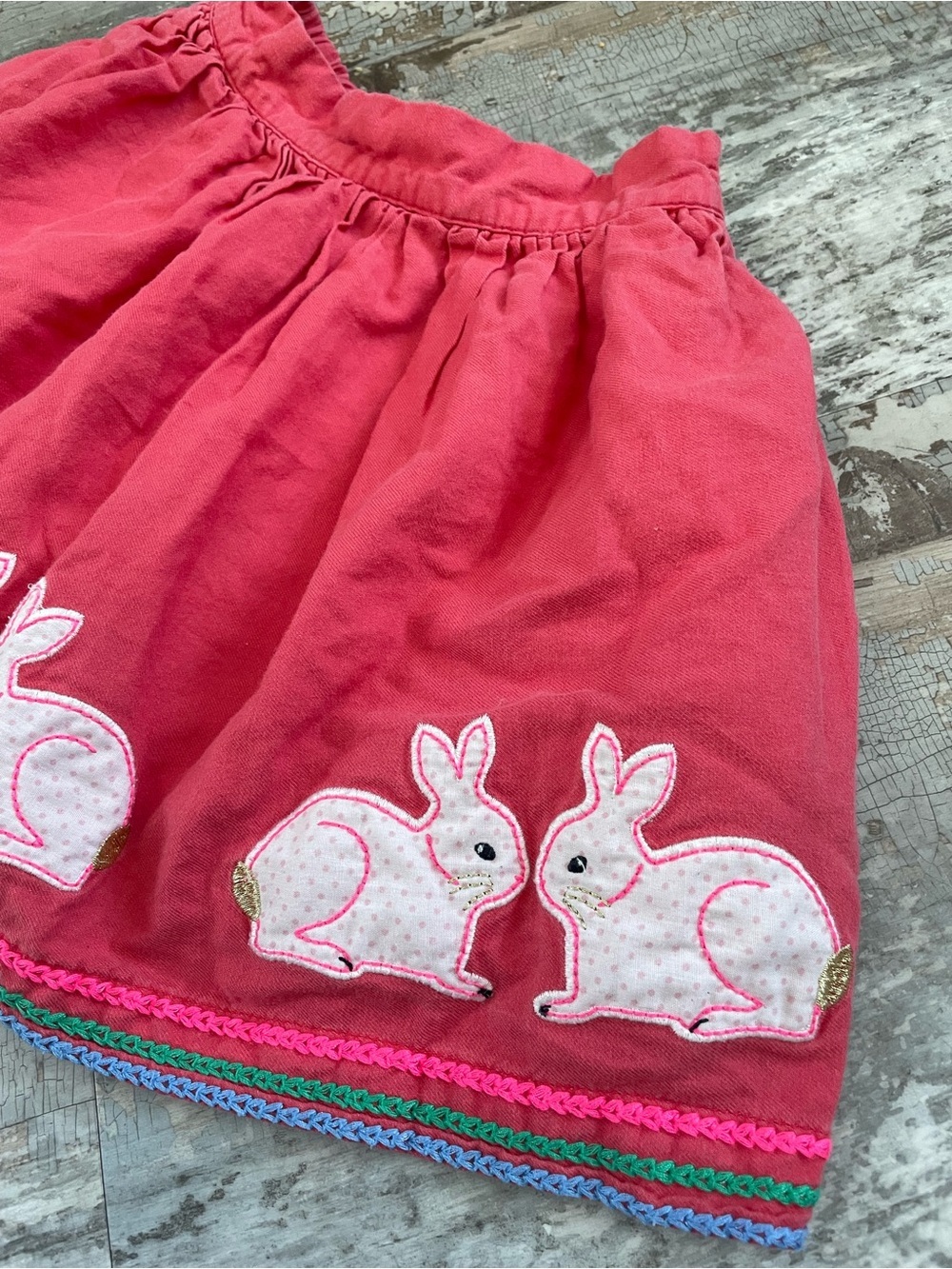 Mini Boden Bunny Rabbit Spring Skirt - Picture 3 of 6